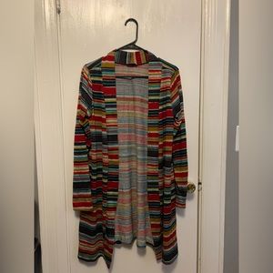 Long Colorful Cardigan